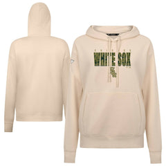 Khaki Chicago White Sox Levelwear Women's Adorn Protect W Pullover Hoodie