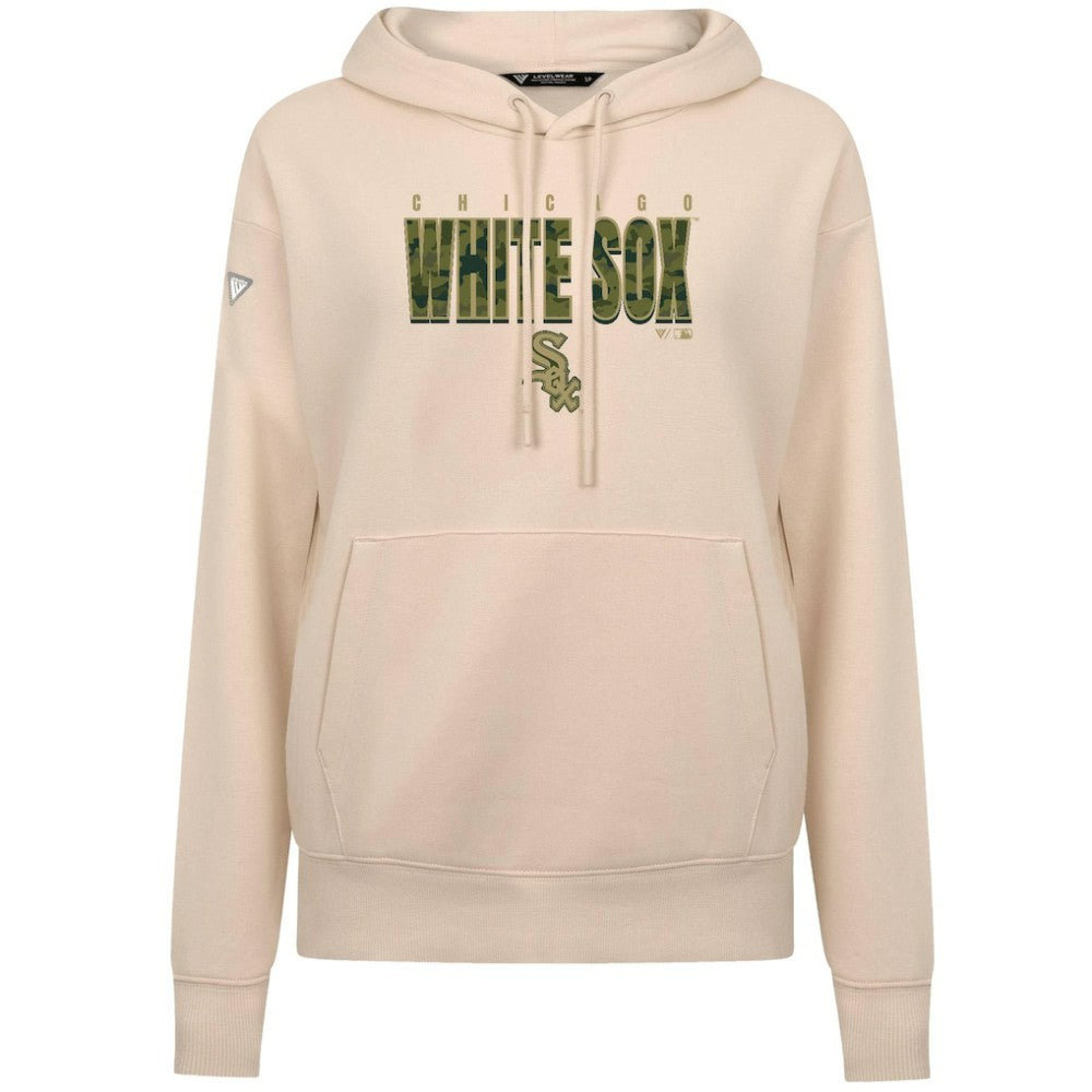 Khaki Chicago White Sox Levelwear Women's Adorn Protect W Pullover Hoodie