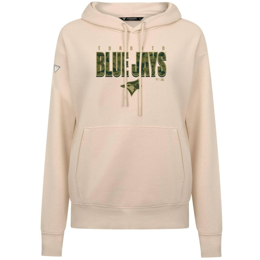 Khaki Toronto Blue Jays Levelwear Women's Adorn Protect W Pullover Hoodie
