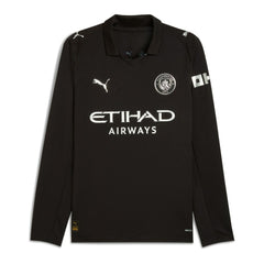 Manchester City 2025/26 Away Replica Long Sleeve Custom Jersey