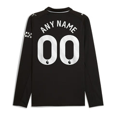 Manchester City 2025/26 Away Replica Long Sleeve Custom Jersey