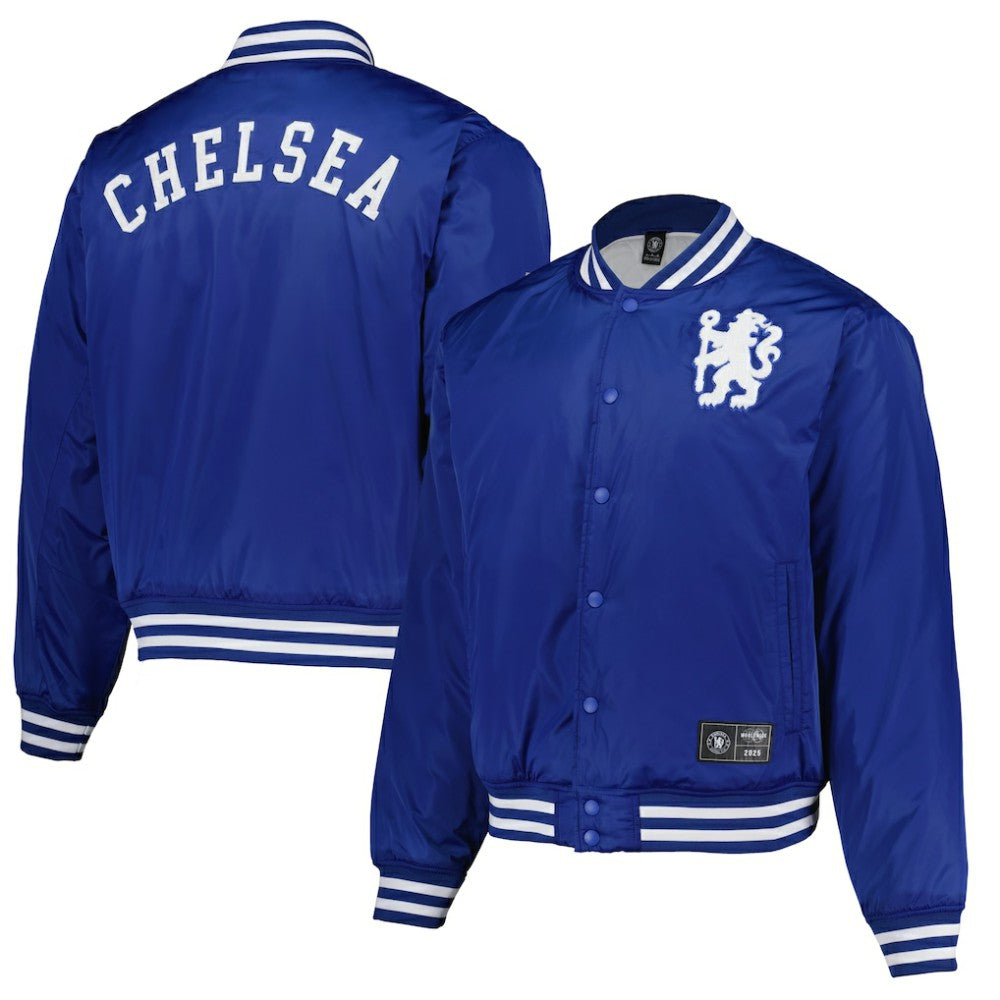 Chelsea Collegiate Sateen Full-Snap Jacket