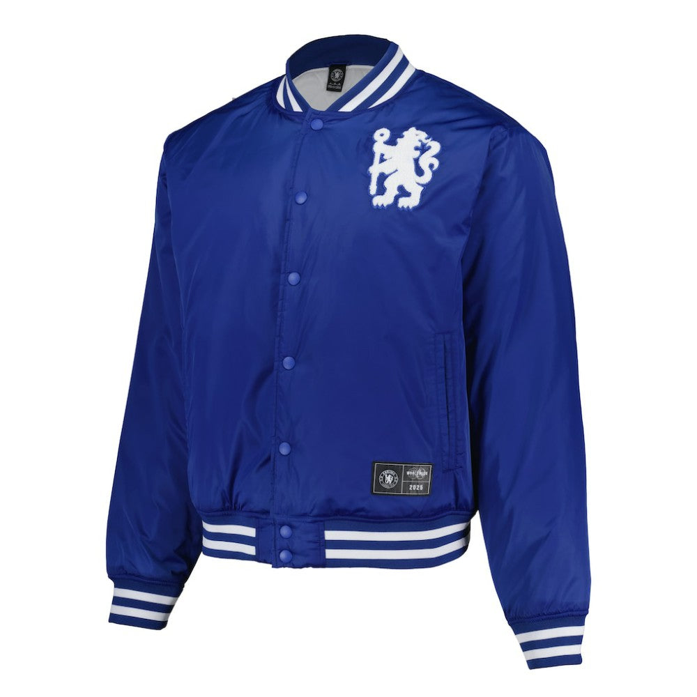 Chelsea Collegiate Sateen Full-Snap Jacket