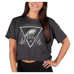 Concepts Sport Women's Quest Knit Crop Top - Philadelphia Eagles Tops