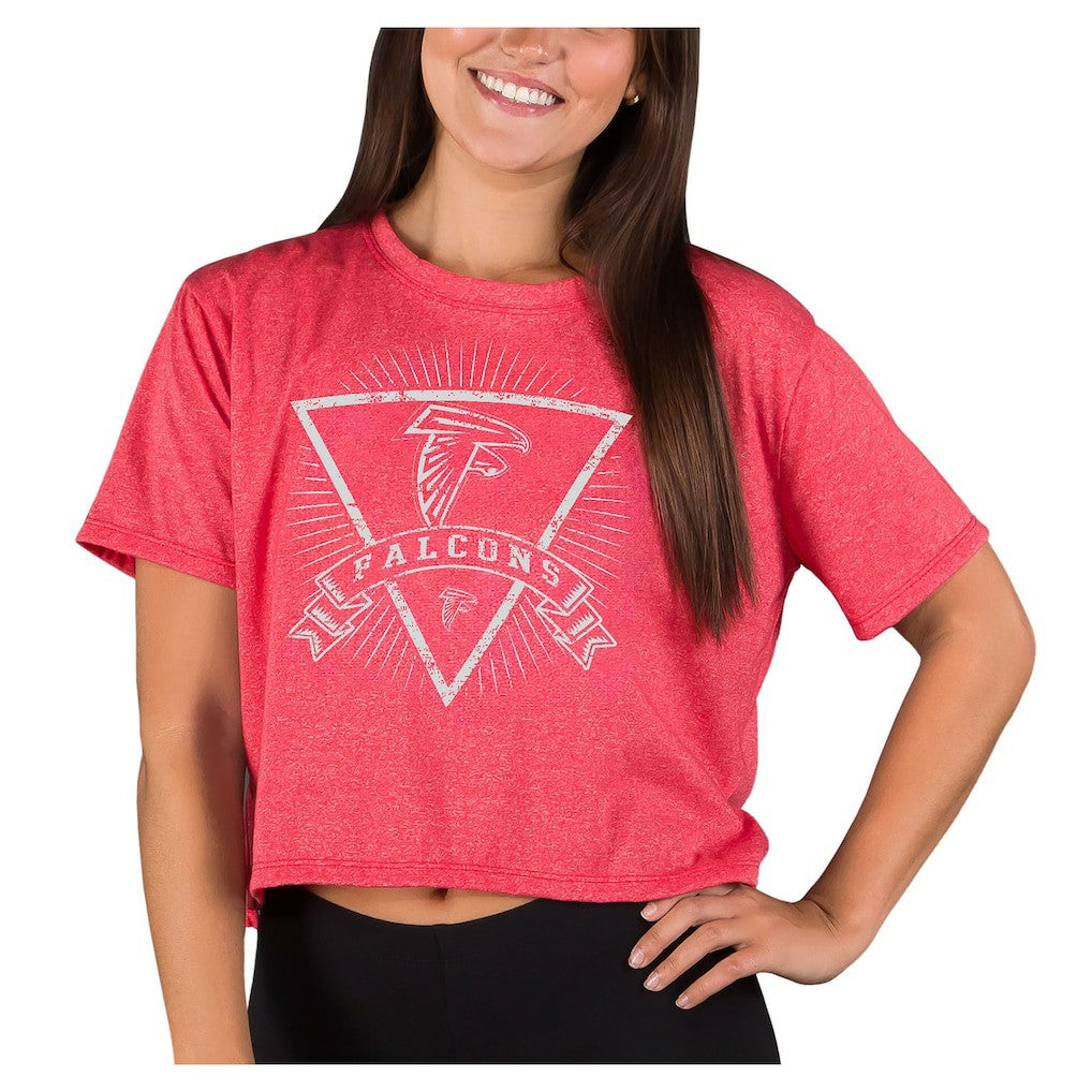 Concepts Sport Women's Quest Knit Crop Top - Atlanta Falcons Tops