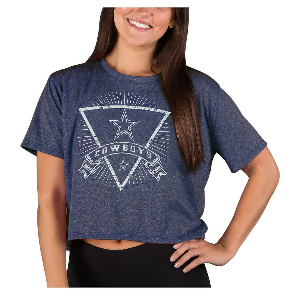 Concepts Sport Women's Quest Knit Crop Top - Dallas Cowboys Tops