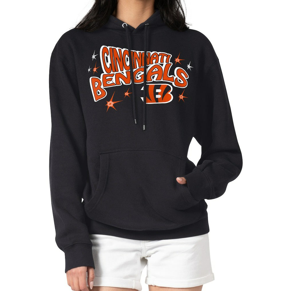 Starter Women's Fireworks Fleece Pullover Hoodie - Cincinnati Bengals Hoodies