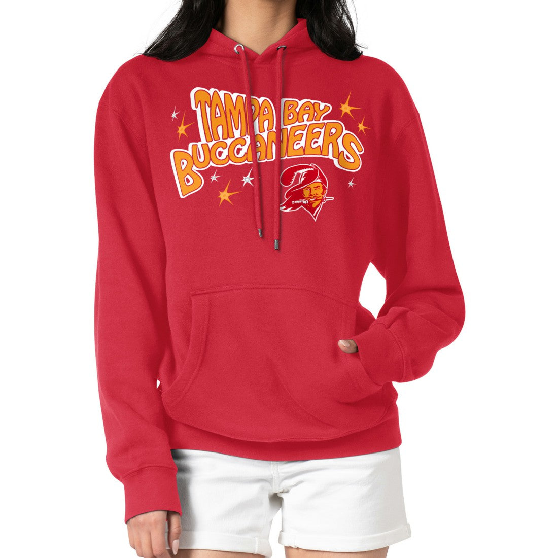 Starter Women's Fireworks Fleece Pullover Hoodie - Tampa Bay Buccaneers Hoodies