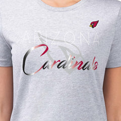 G-III 4Her by Carl Banks Women's Super-Slim Fit Lightweight Shadow Logo T-Shirt - Arizona Cardinals T-shirts