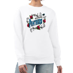 G-III 4Her by Carl Banks Women's Roses Fleece Tri-Blend Pullover Sweatshirt - Carolina Panthers Pullover