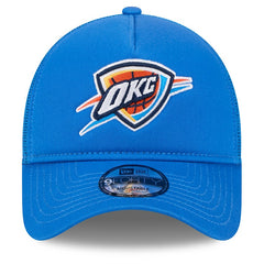 New Era Oklahoma City Thunder Core Logo Foam Front A-Frame 9FORTY Adjustable Trucker Hat