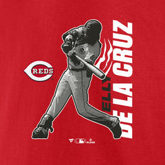 Red Elly De La Cruz Cincinnati Reds Player Graphic T-Shirt