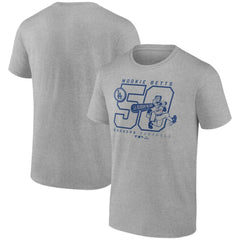 Heather Gray Mookie Betts Los Angeles Dodgers Player Graphic T-Shirt