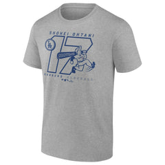 Heather Gray Shohei Ohtani Los Angeles Dodgers Player Graphic T-Shirt