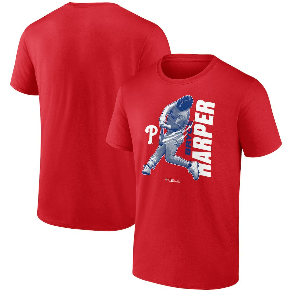 Red Bryce Harper Philadelphia Phillies Player Graphic T-Shirt
