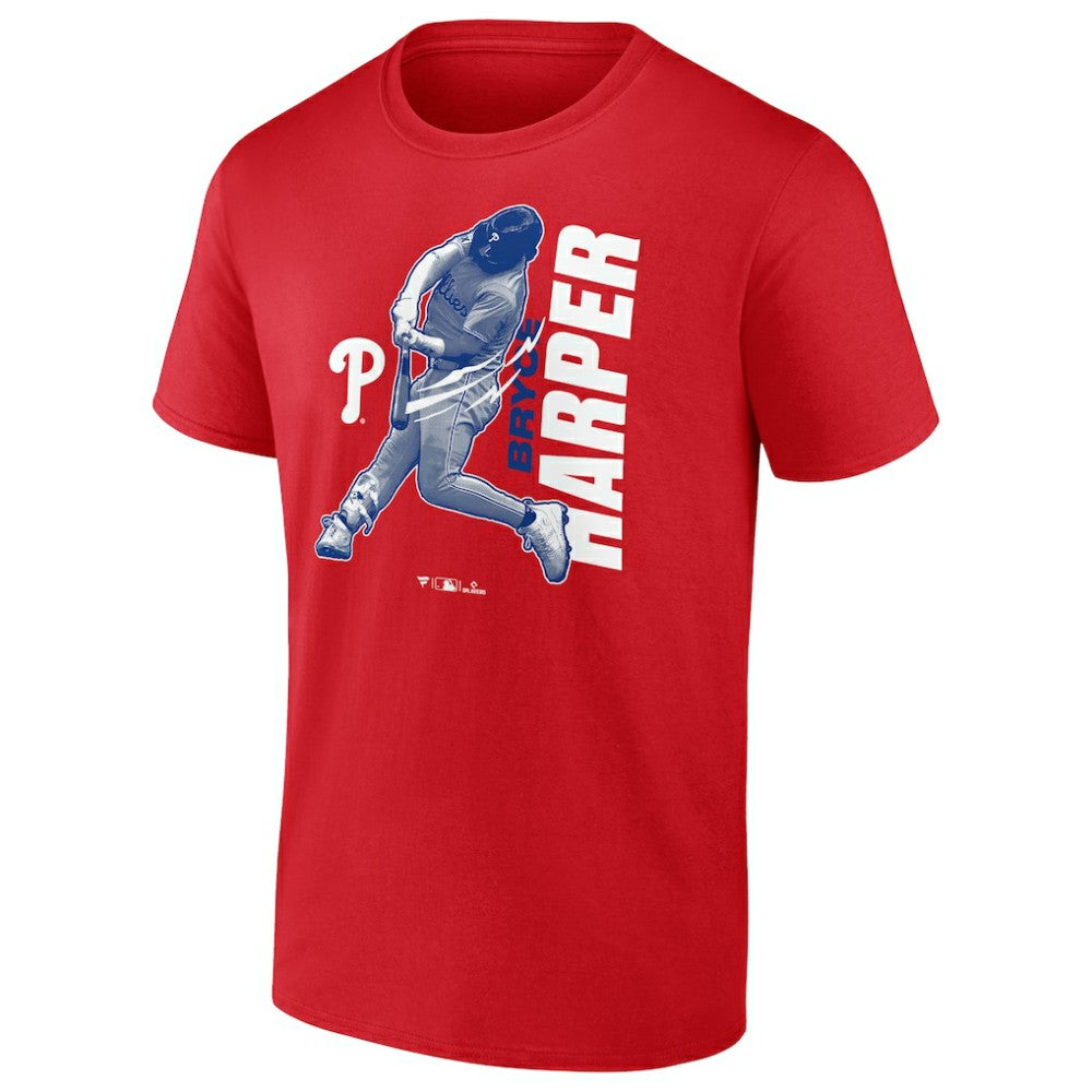 Red Bryce Harper Philadelphia Phillies Player Graphic T-Shirt