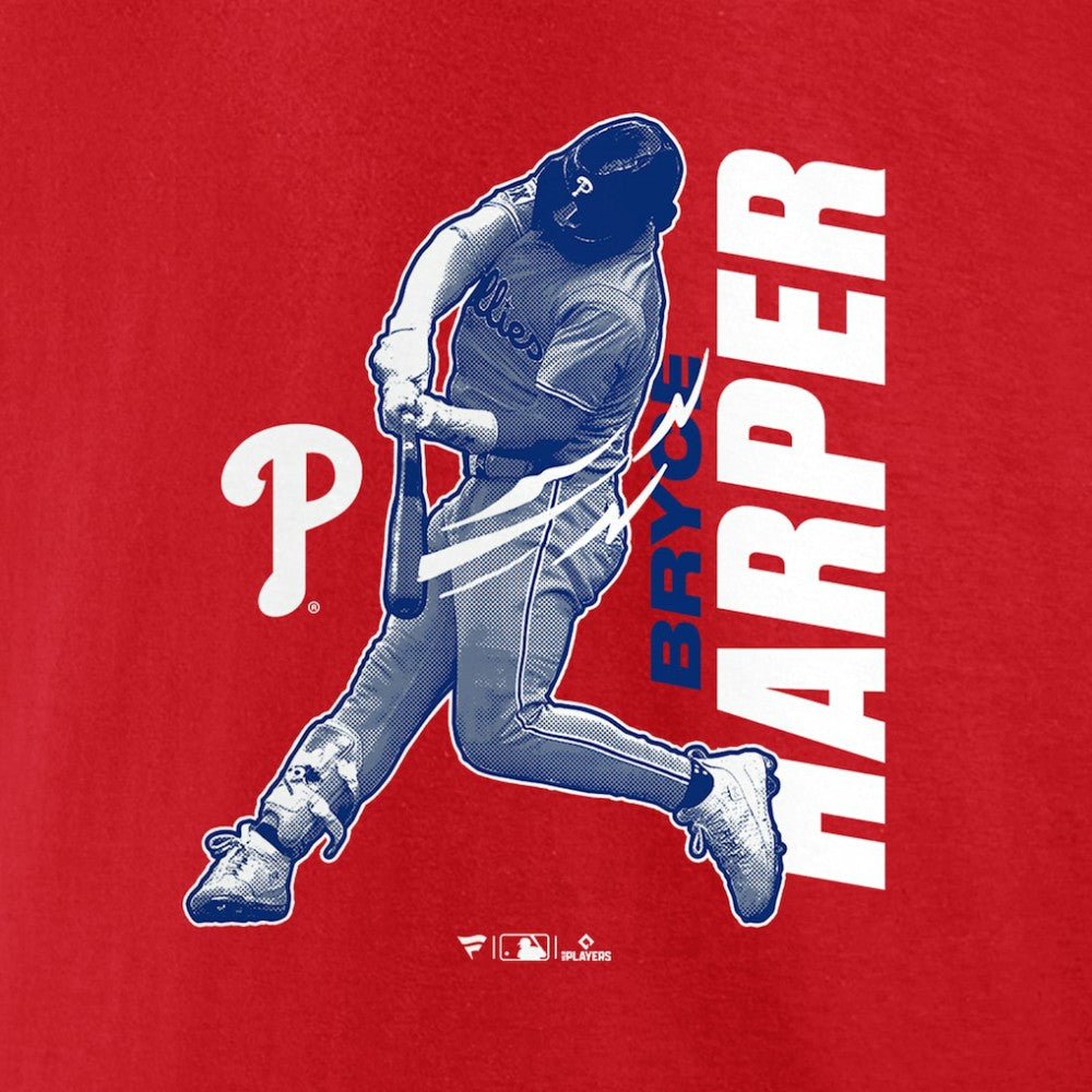 Red Bryce Harper Philadelphia Phillies Player Graphic T-Shirt