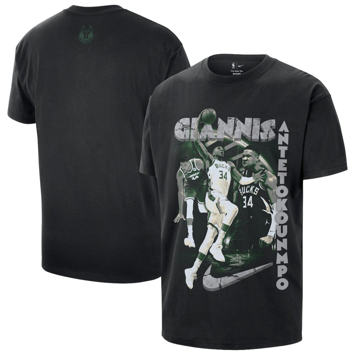 Nike Giannis Antetokounmpo Milwaukee Bucks Unisex Athlete T-Shirt