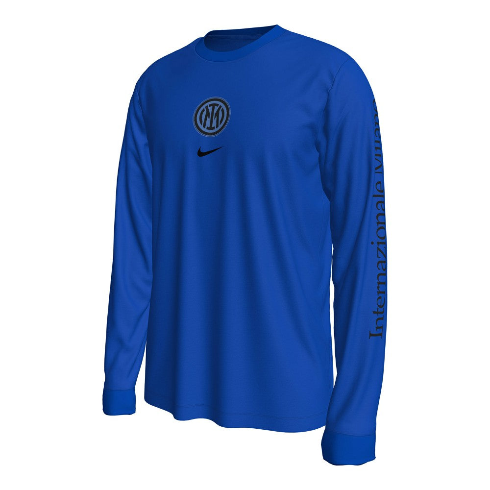 Inter Milan Wordmark Long Sleeve T-Shirt