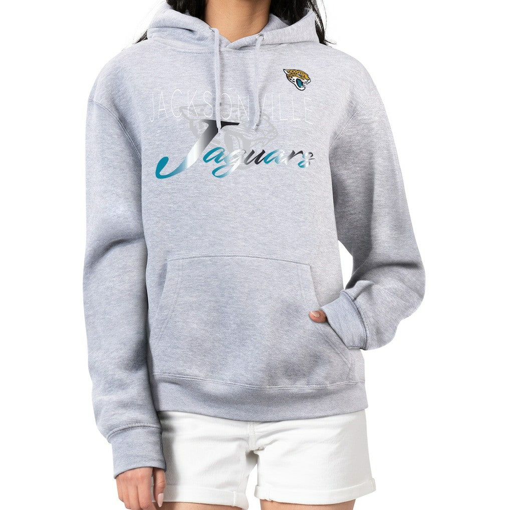 G-III 4Her by Carl Banks Women's Shadow Logo Fleece Pullover Hoodie - Jacksonville Jaguars Hoodies