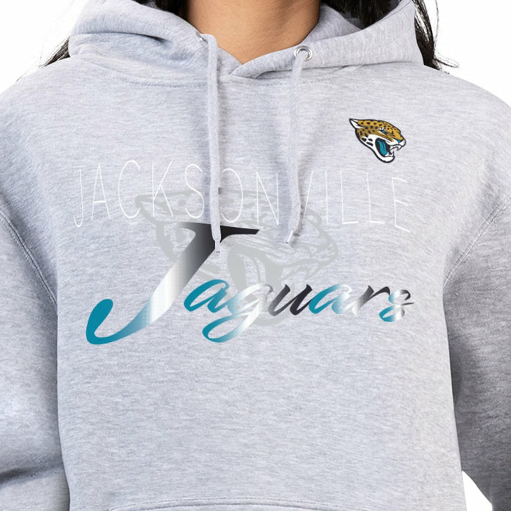 G-III 4Her by Carl Banks Women's Shadow Logo Fleece Pullover Hoodie - Jacksonville Jaguars Hoodies