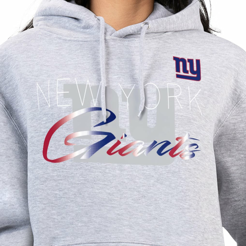 G-III 4Her by Carl Banks Women's Shadow Logo Fleece Pullover Hoodie - New York Giants Hoodies