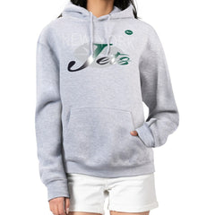 G-III 4Her by Carl Banks Women's Shadow Logo Fleece Pullover Hoodie - New York Jets Hoodies