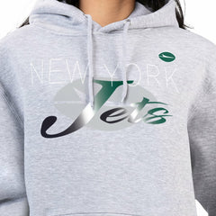 G-III 4Her by Carl Banks Women's Shadow Logo Fleece Pullover Hoodie - New York Jets Hoodies