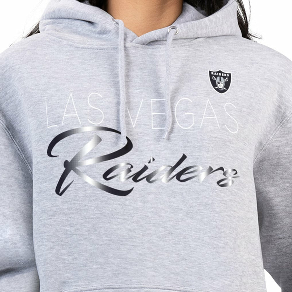 G-III 4Her by Carl Banks Women's Shadow Logo Fleece Pullover Hoodie - Las Vegas Raiders Hoodies
