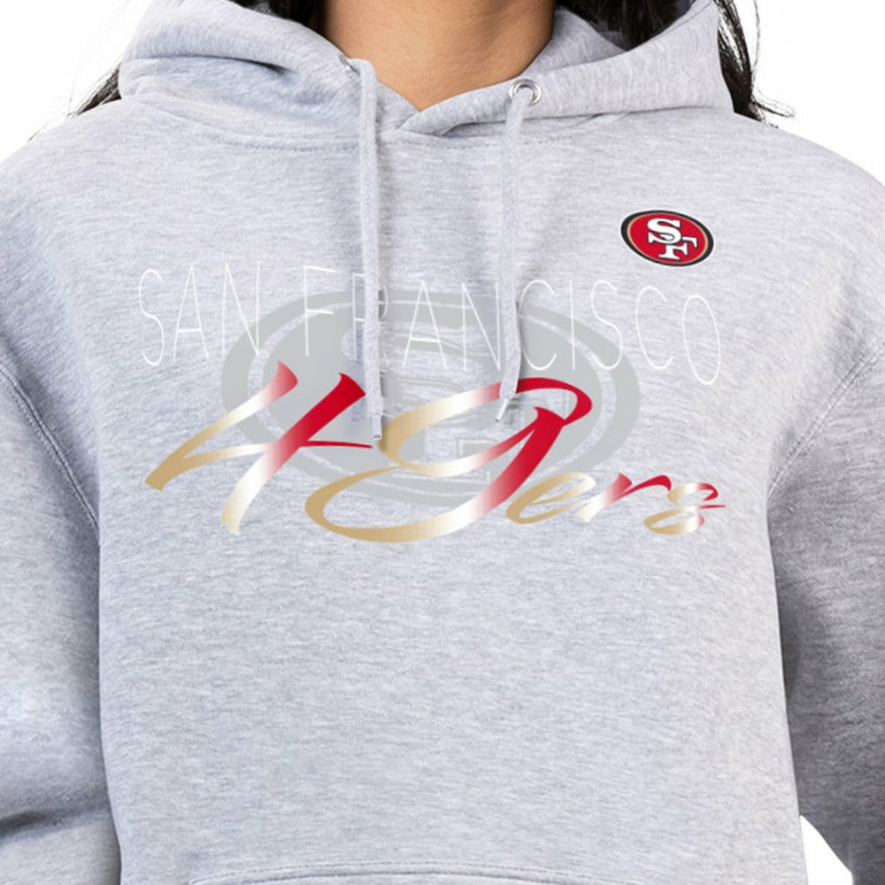 G-III 4Her by Carl Banks Women's Shadow Logo Fleece Pullover Hoodie - San Francisco 49ers Hoodies