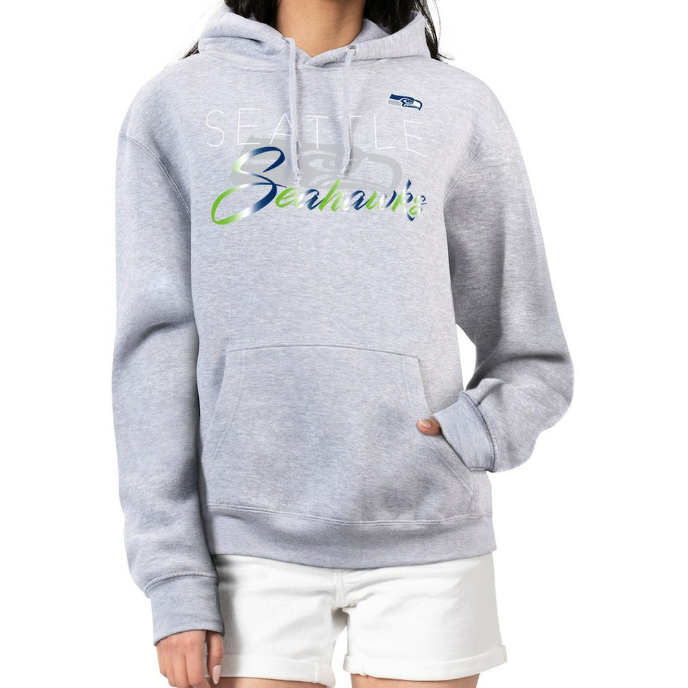 G-III 4Her by Carl Banks Women's Shadow Logo Fleece Pullover Hoodie - Seattle Seahawks Hoodies