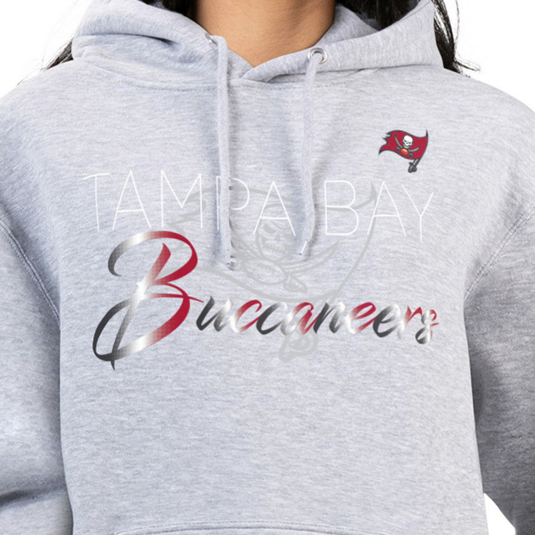 G-III 4Her by Carl Banks Women's Shadow Logo Fleece Pullover Hoodie - Tampa Bay Buccaneers Hoodies