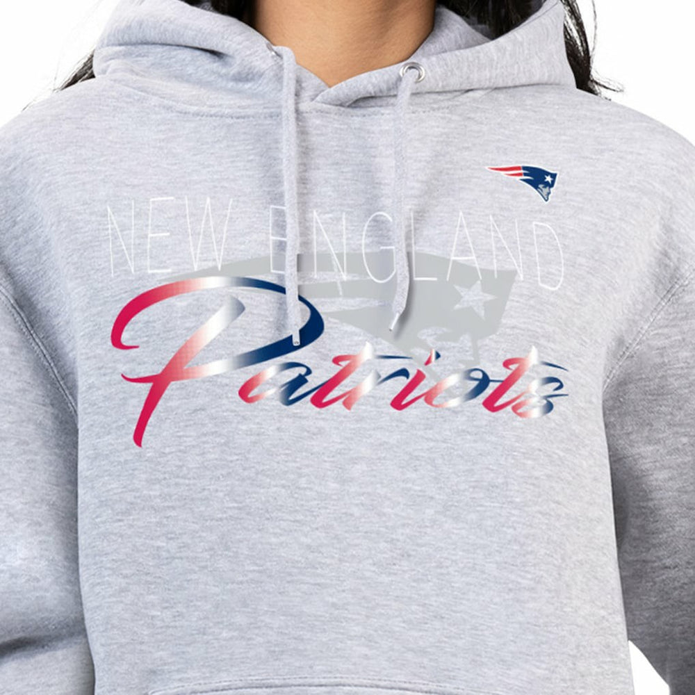 G-III 4Her by Carl Banks Women's Shadow Logo Fleece Pullover Hoodie - New England Patriots Hoodies