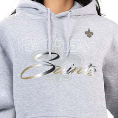 G-III 4Her by Carl Banks Women's Shadow Logo Fleece Pullover Hoodie - New Orleans Saints Hoodies