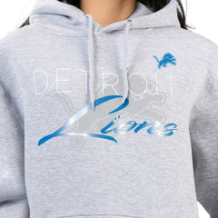 G-III 4Her by Carl Banks Women's Shadow Logo Fleece Pullover Hoodie - Detroit Lions Hoodies