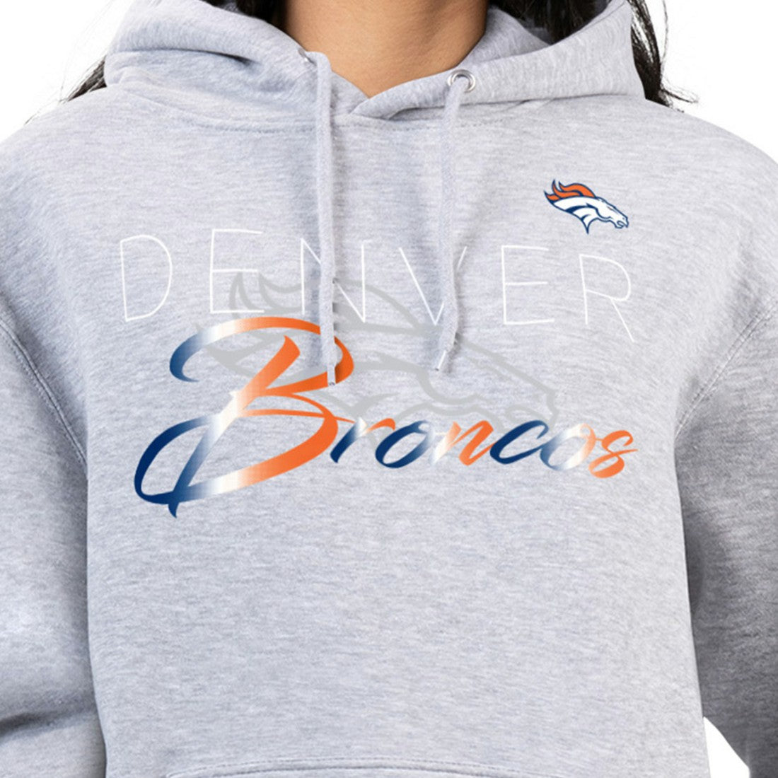 G-III 4Her by Carl Banks Women's Shadow Logo Fleece Pullover Hoodie - Denver Broncos Hoodies