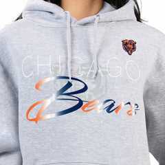 G-III 4Her by Carl Banks Women's Shadow Logo Fleece Pullover Hoodie - Chicago Bears Hoodies