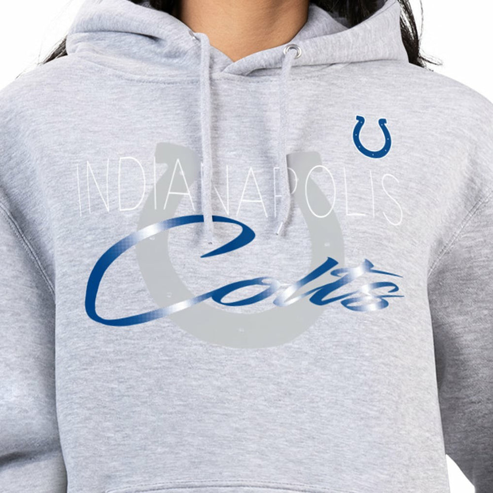 G-III 4Her by Carl Banks Women's Shadow Logo Fleece Pullover Hoodie - Indianapolis Colts Hoodies