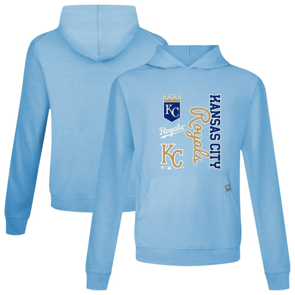 Light Blue Kansas City Royals Levelwear Crown Relay Pullover Hoodie