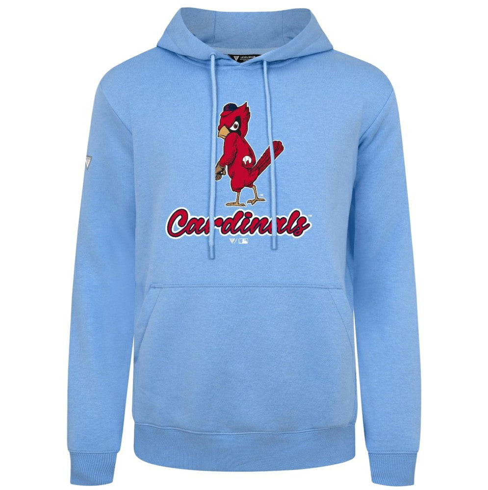 Light Blue St. Louis Cardinals Levelwear Seeing Red Podium Pullover Hoodie