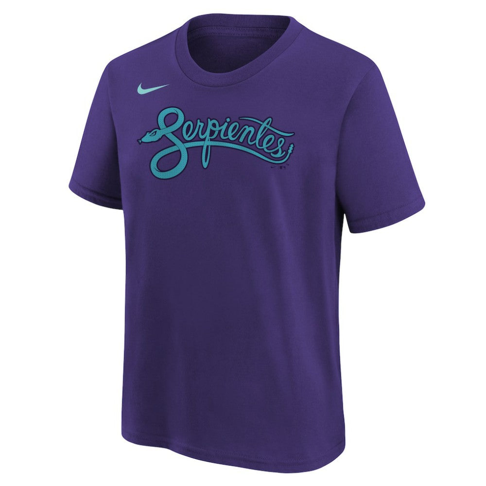 Purple Zac Gallen Arizona Diamondbacks Nike Youth Fuse City Connect Name & Number T-Shirt