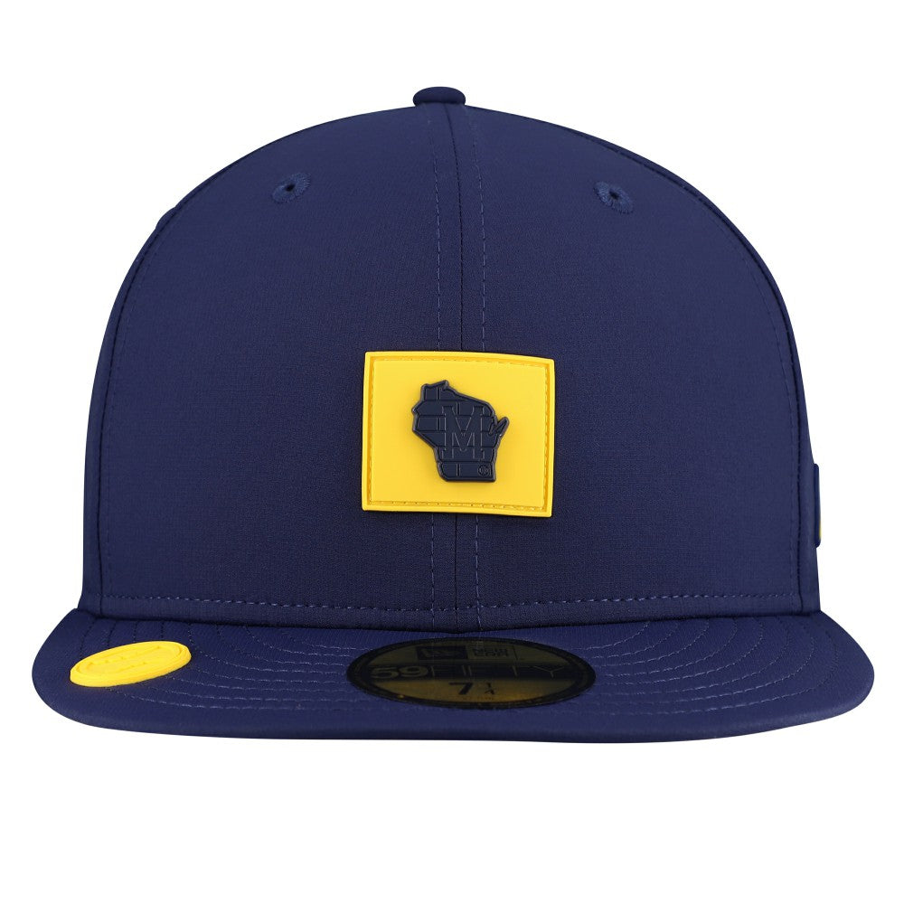 Navy Milwaukee Brewers New Era 2026 Clubhouse Alternate 59FIFTY Fitted Hat