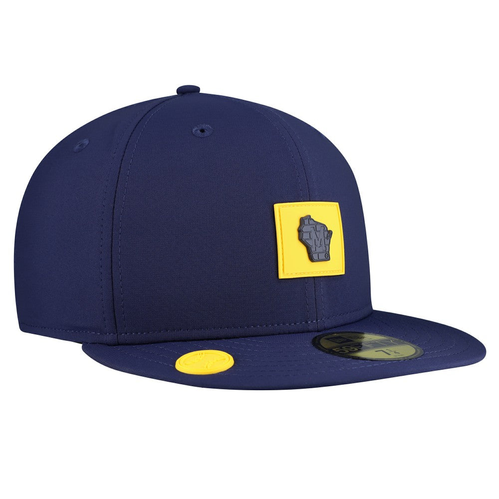 Navy Milwaukee Brewers New Era 2026 Clubhouse Alternate 59FIFTY Fitted Hat
