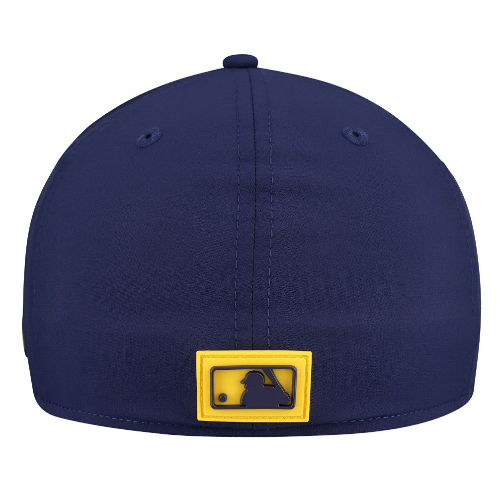 Navy Milwaukee Brewers New Era 2026 Clubhouse Alternate 59FIFTY Fitted Hat