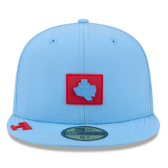 Light Blue Texas Rangers New Era 2026 Clubhouse Alternate 59FIFTY Fitted Hat