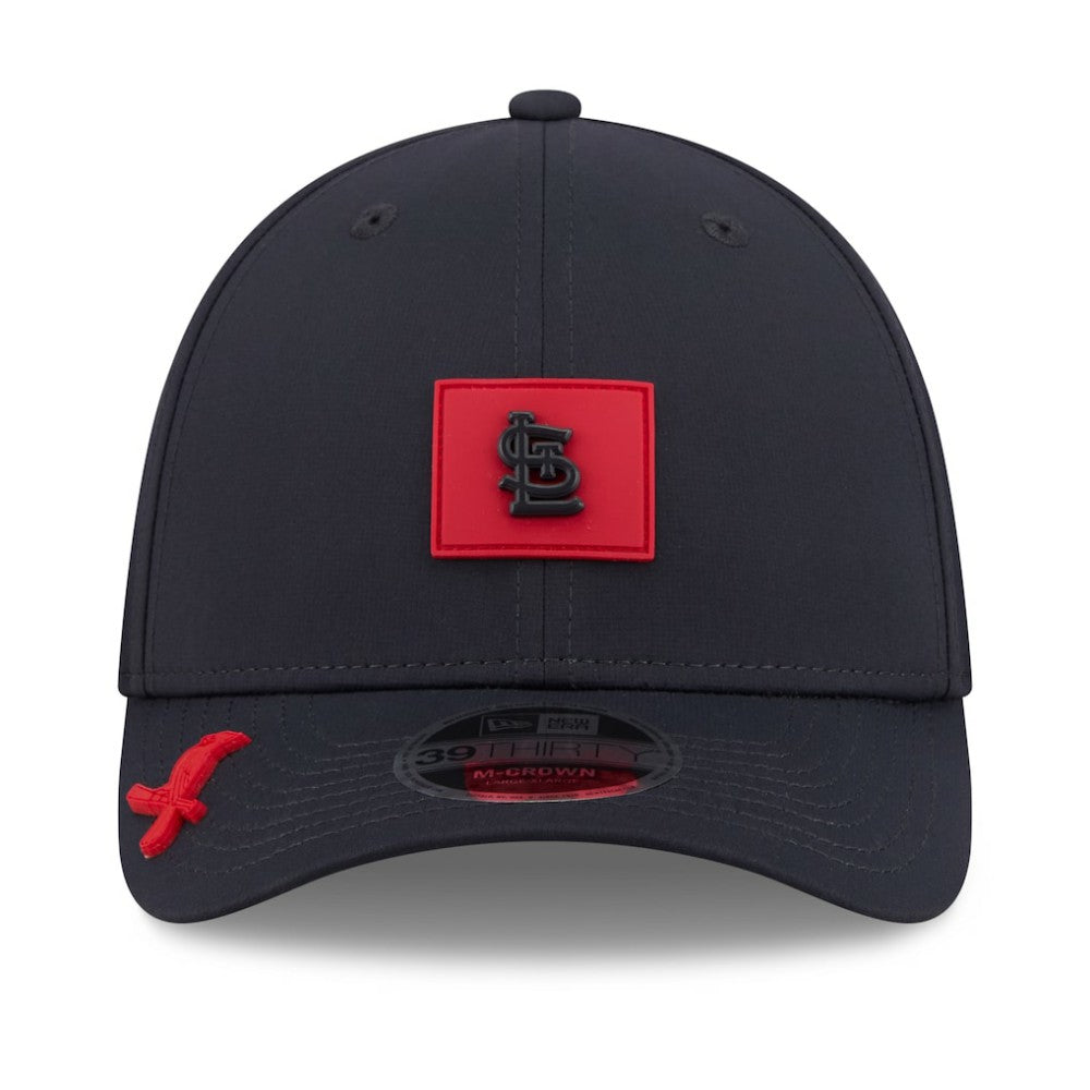 Navy St. Louis Cardinals New Era 2026 Clubhouse M-Crown 39THIRTY Flex Hat