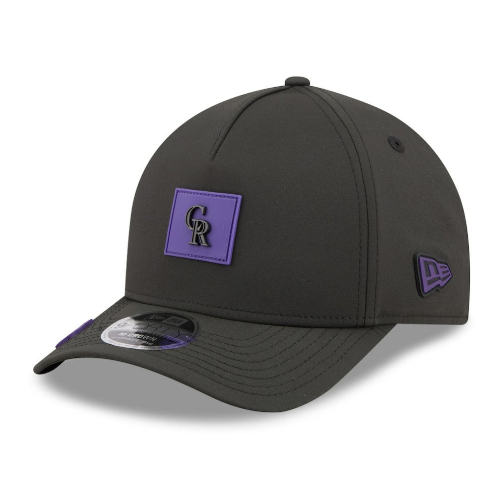 Black Colorado Rockies New Era 2026 Clubhouse 9FORTY A-Frame Adjustable Hat