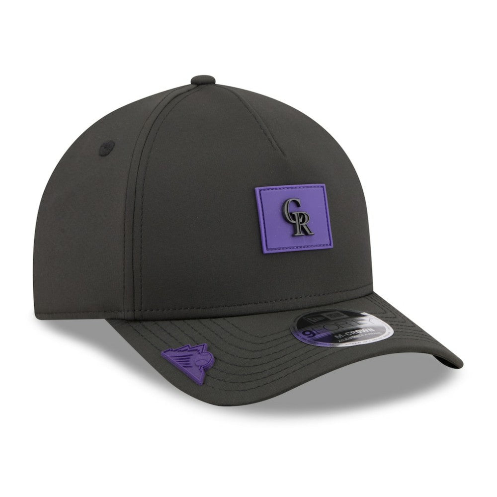 Black Colorado Rockies New Era 2026 Clubhouse 9FORTY A-Frame Adjustable Hat