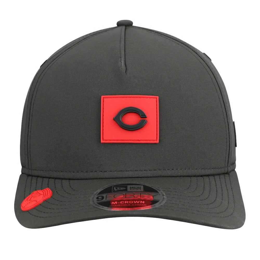 Black Cincinnati Reds New Era 2026 Clubhouse 9FORTY A-Frame Adjustable Hat