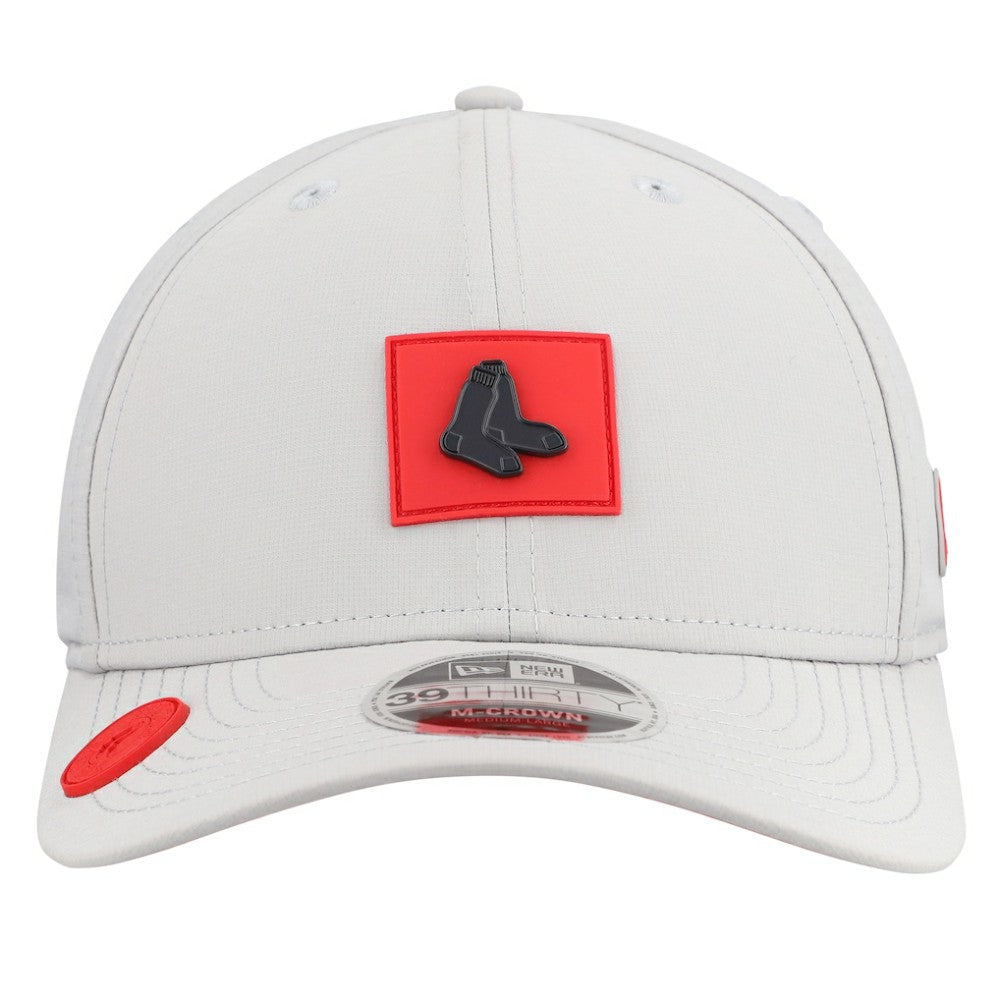 Gray Boston Red Sox New Era 2026 Clubhouse Alternate 39THIRTY Flex Hat